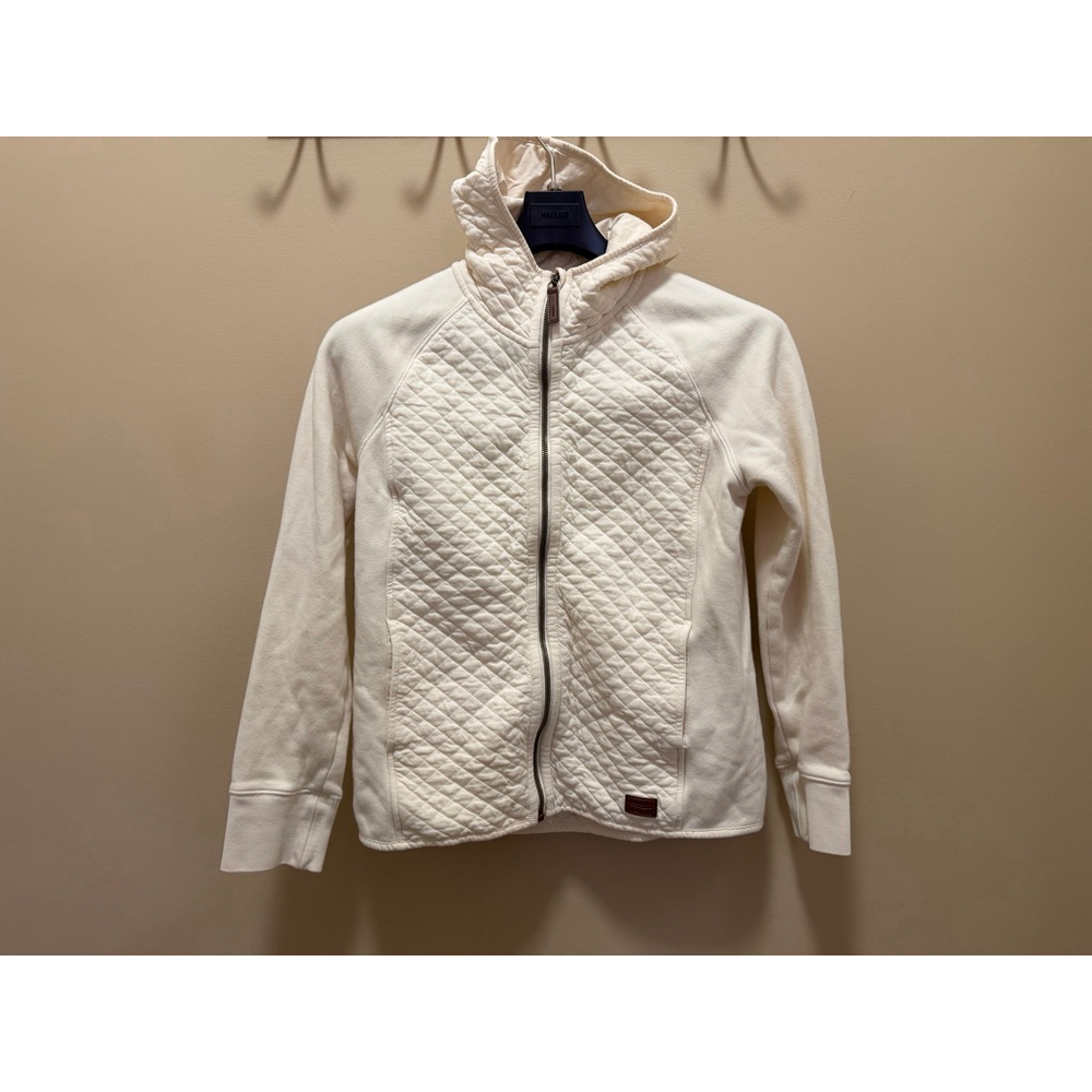 Women's L.L.Bean Quilted Full-Zip Hoodie XSP Cream